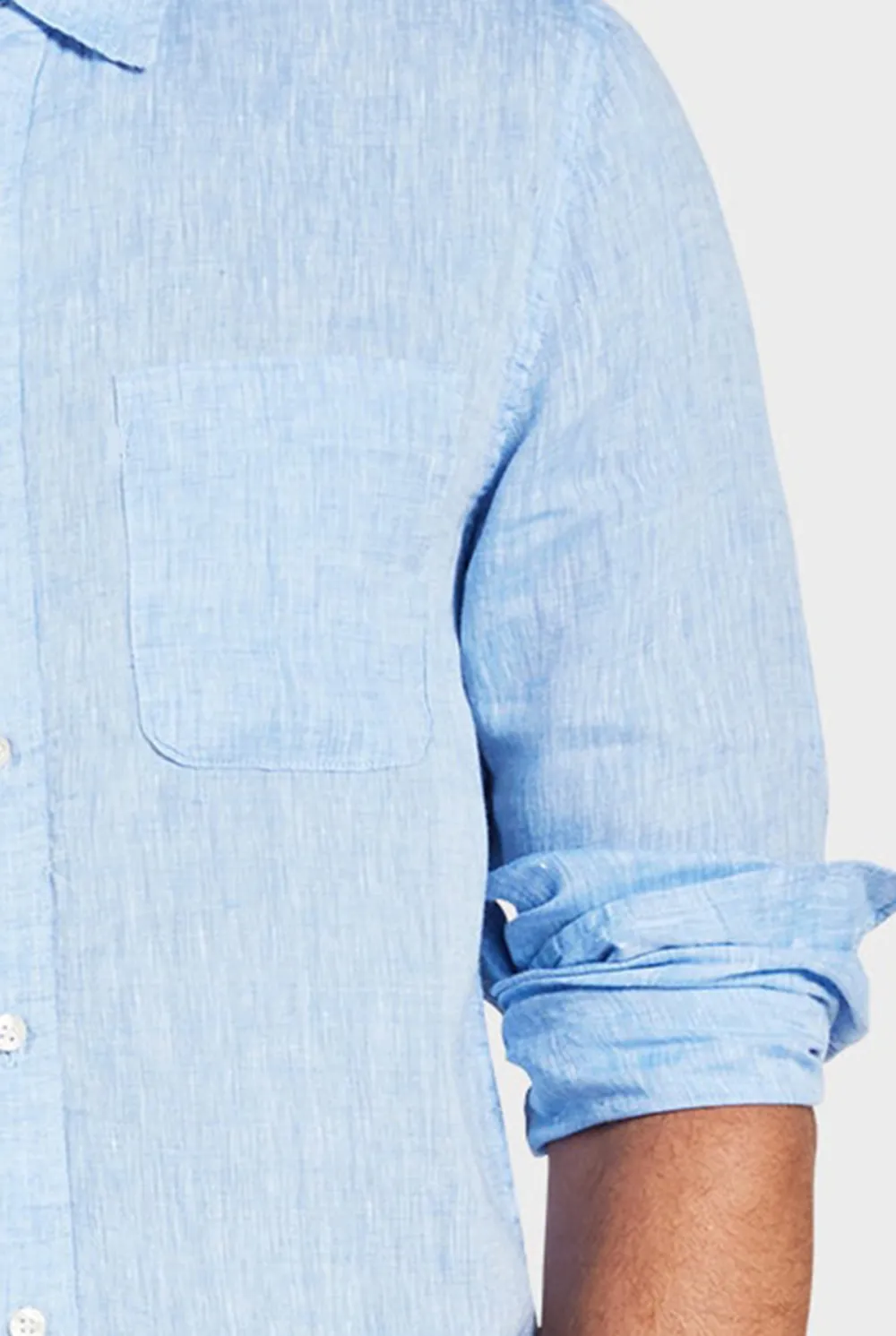 Lightweight Linen Button Down Long Sleeve Shirt