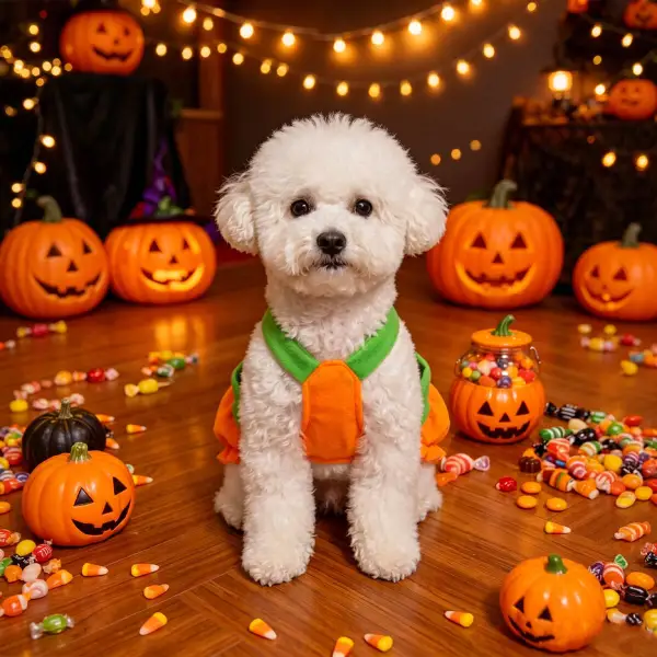 Halloween Pumpkin Pet Overalls Holiday Party