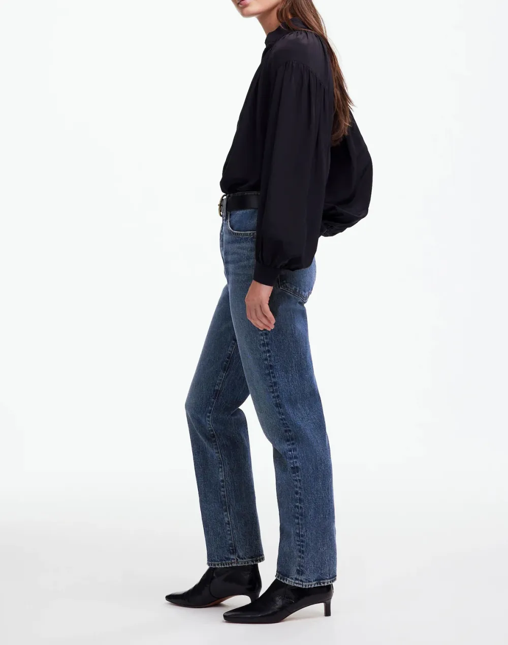 Concho Wash Straight Crop Jeans