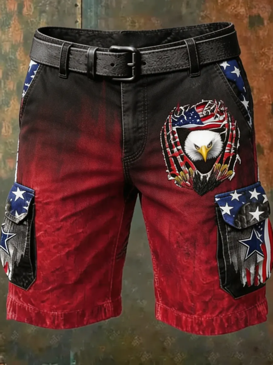 American Eagle Gradient-Print Men's Shorts
