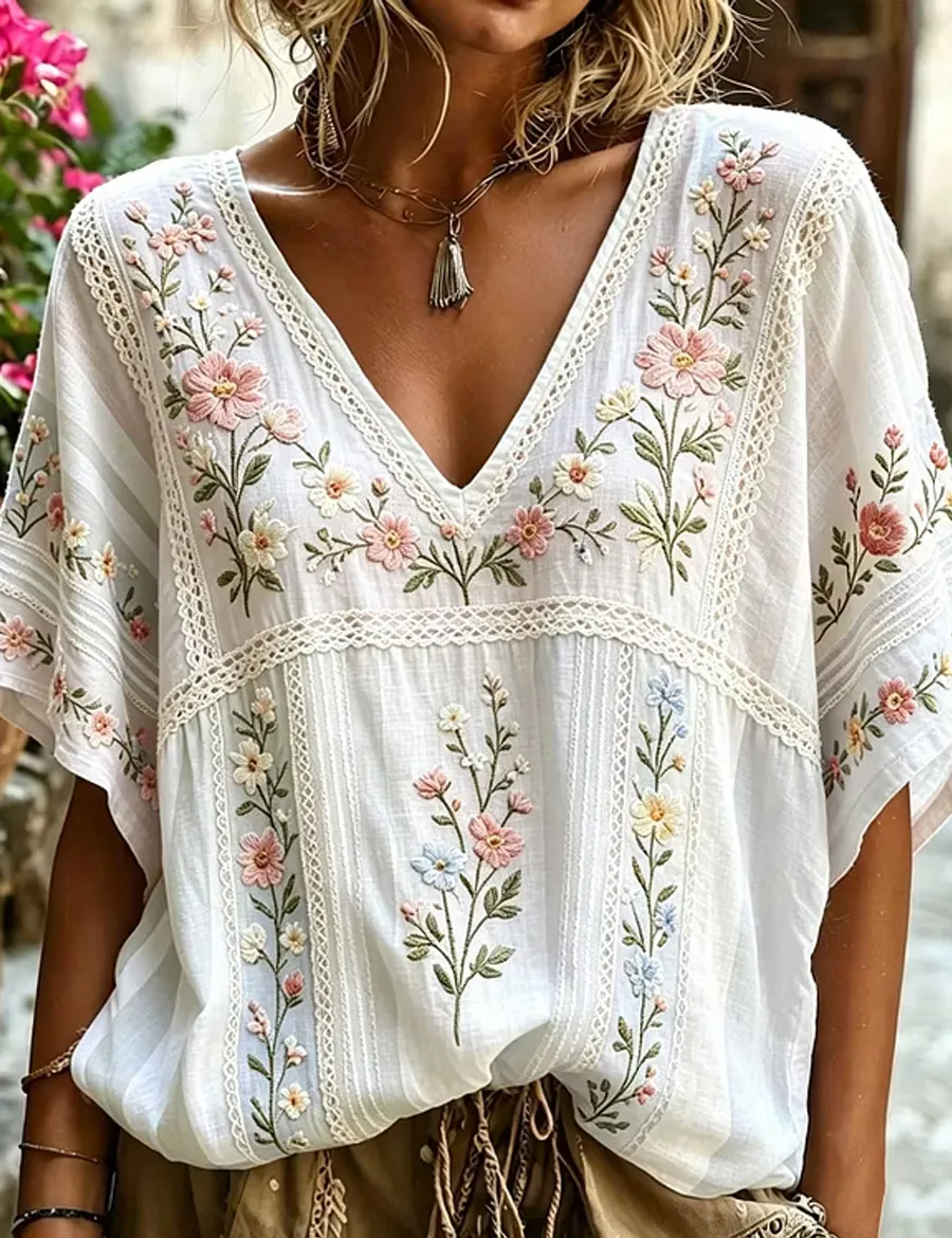 Women's Casual Print Short Sleeve T-shirt