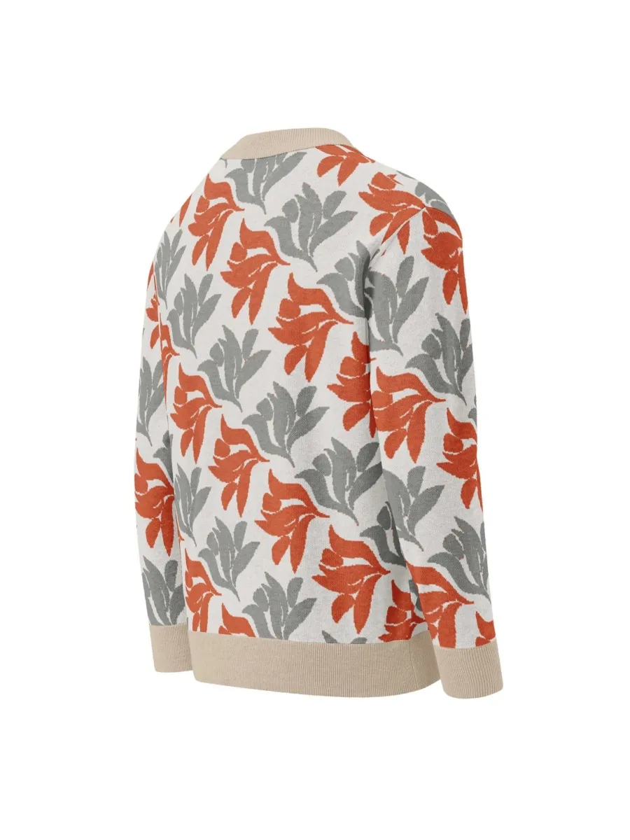 Botanical Print Cardigan
