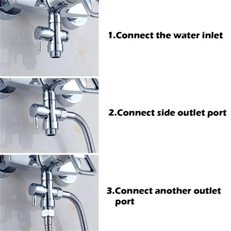 3-Port Shower Valve with Easy-Grip Lever