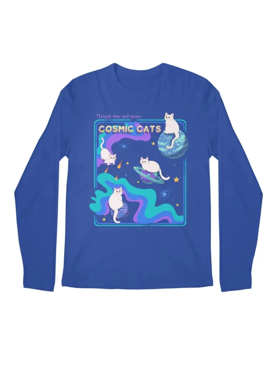 Universe Cat Round Neck T-Shirt