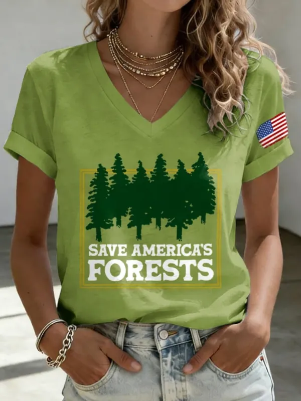 Women's Protect America's Forests Print T-shirt