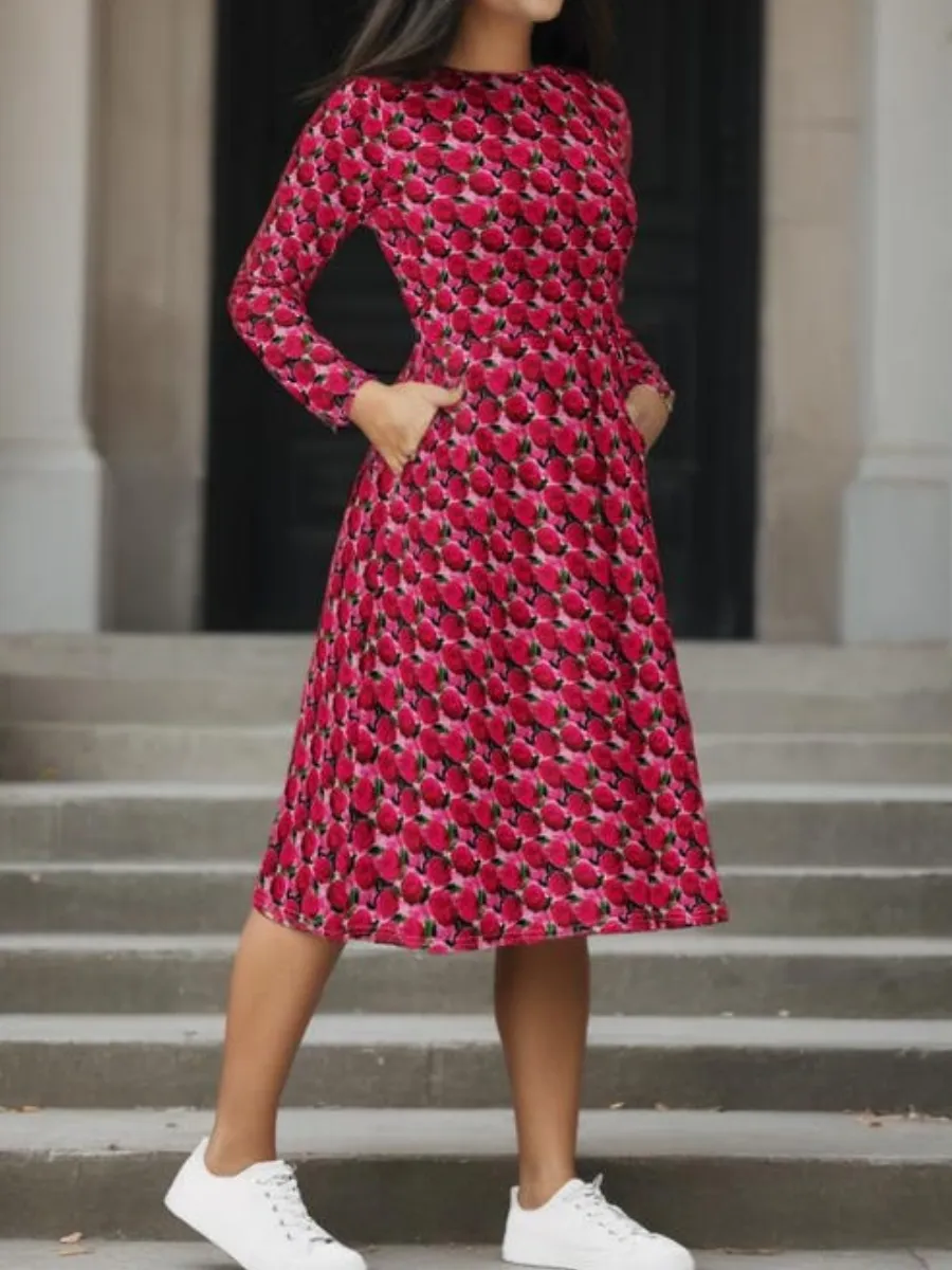 Floral Casual Long Sleeve Dress