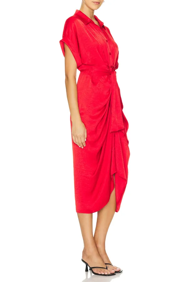 Midi True Red Dress