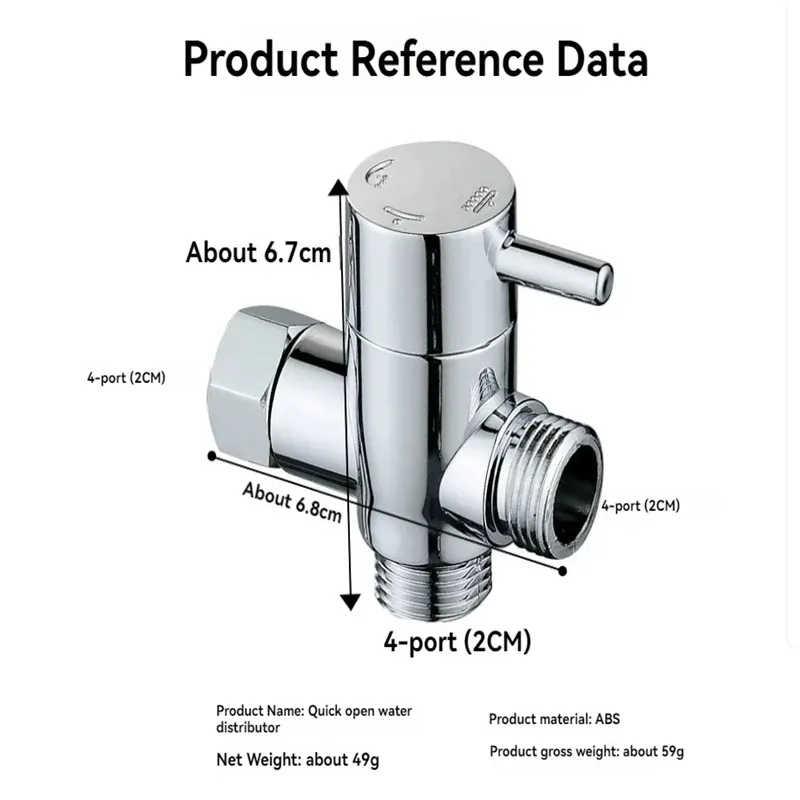 3-Port Shower Valve with Easy-Grip Lever