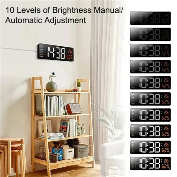 Brightness Adjustable Wall Clock