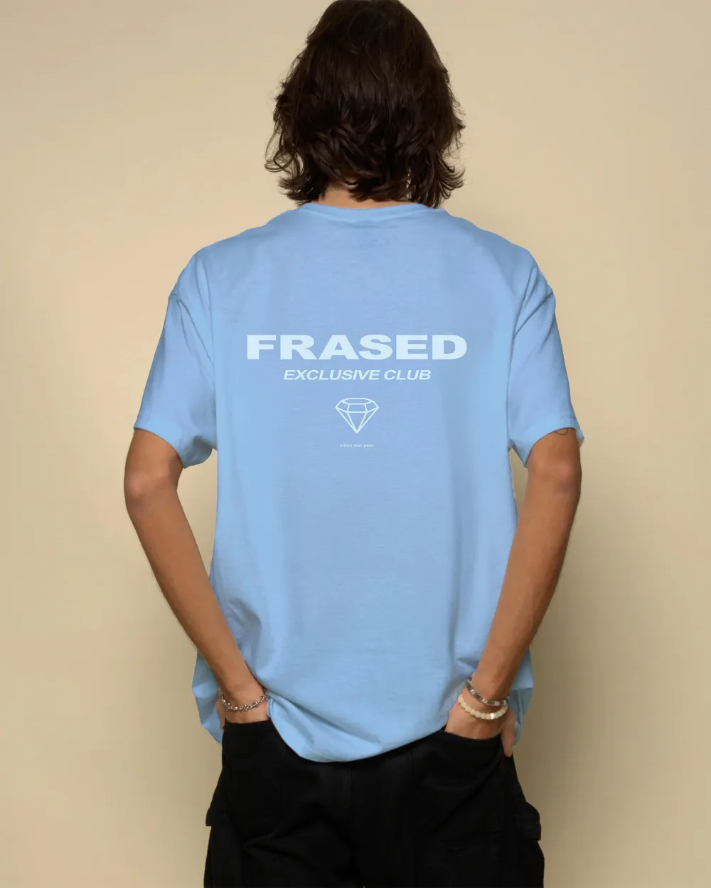 Men's FRASED EXCLUSIVE CLUB Print Casual Round Neck T-Shirt