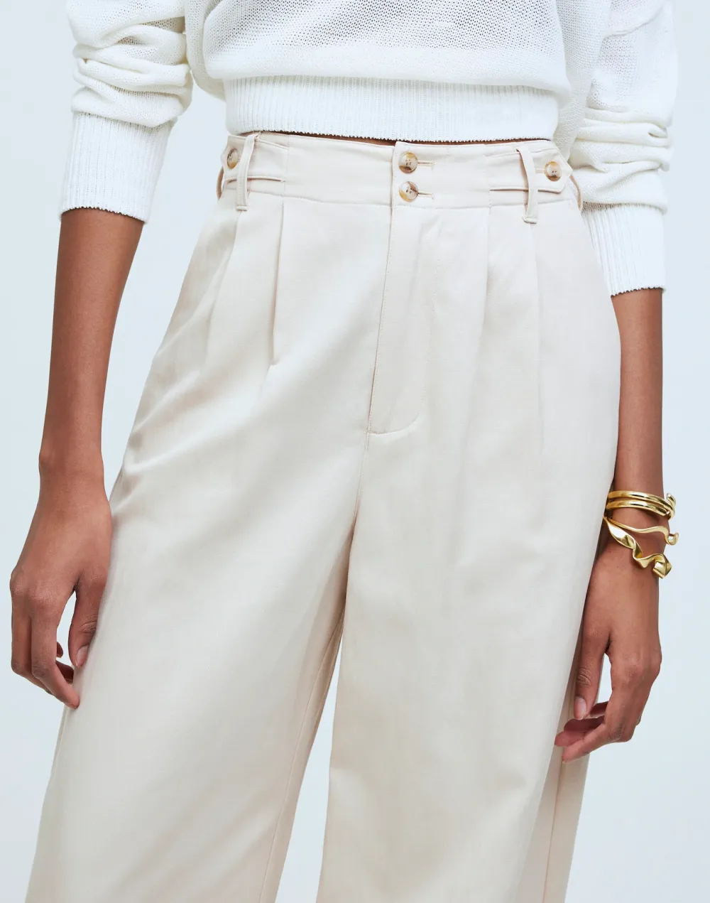 Wide-Leg Straight Pants