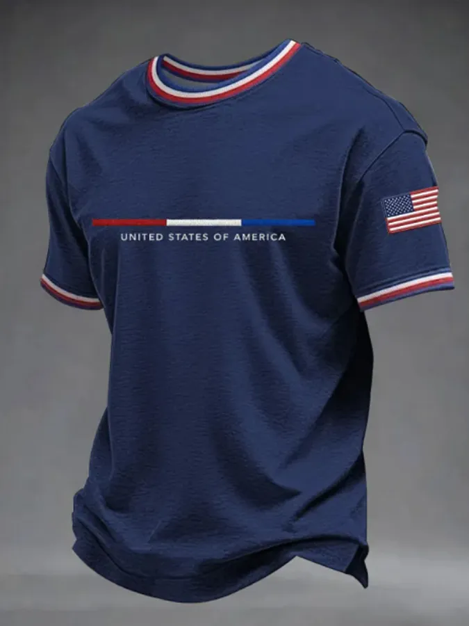 Men'S American Independence Day Casual T-Shirt