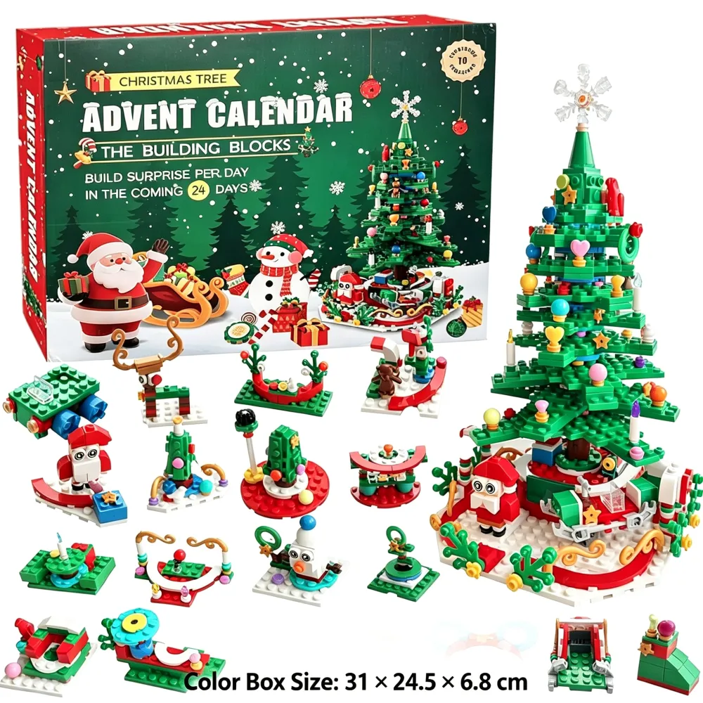 Christmas Advent Calendar Building Blocks | 24 Days Countdown Blind Box