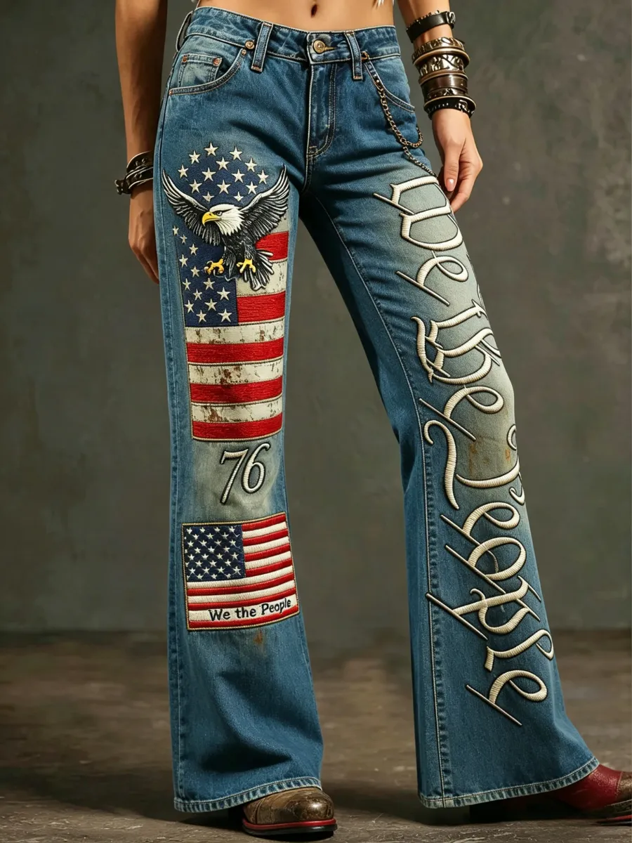 Women's 250th Anniversary Printed Jeans