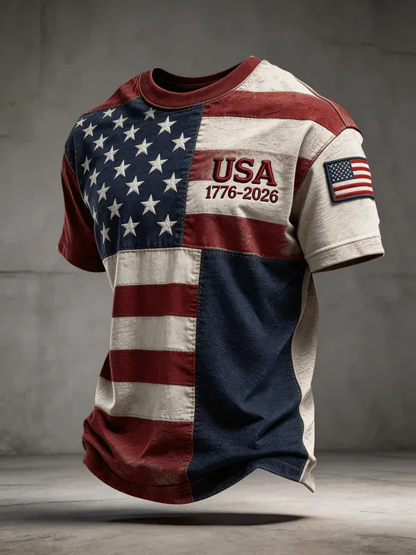 Men's American 250th Anniversary Print Top