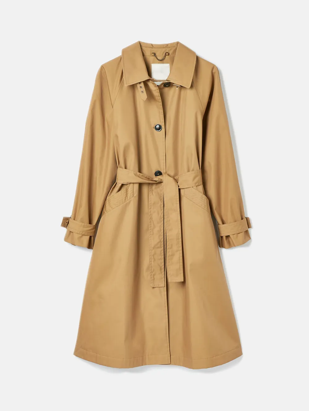 Daily Brown Waterproof Belted Trench Coat