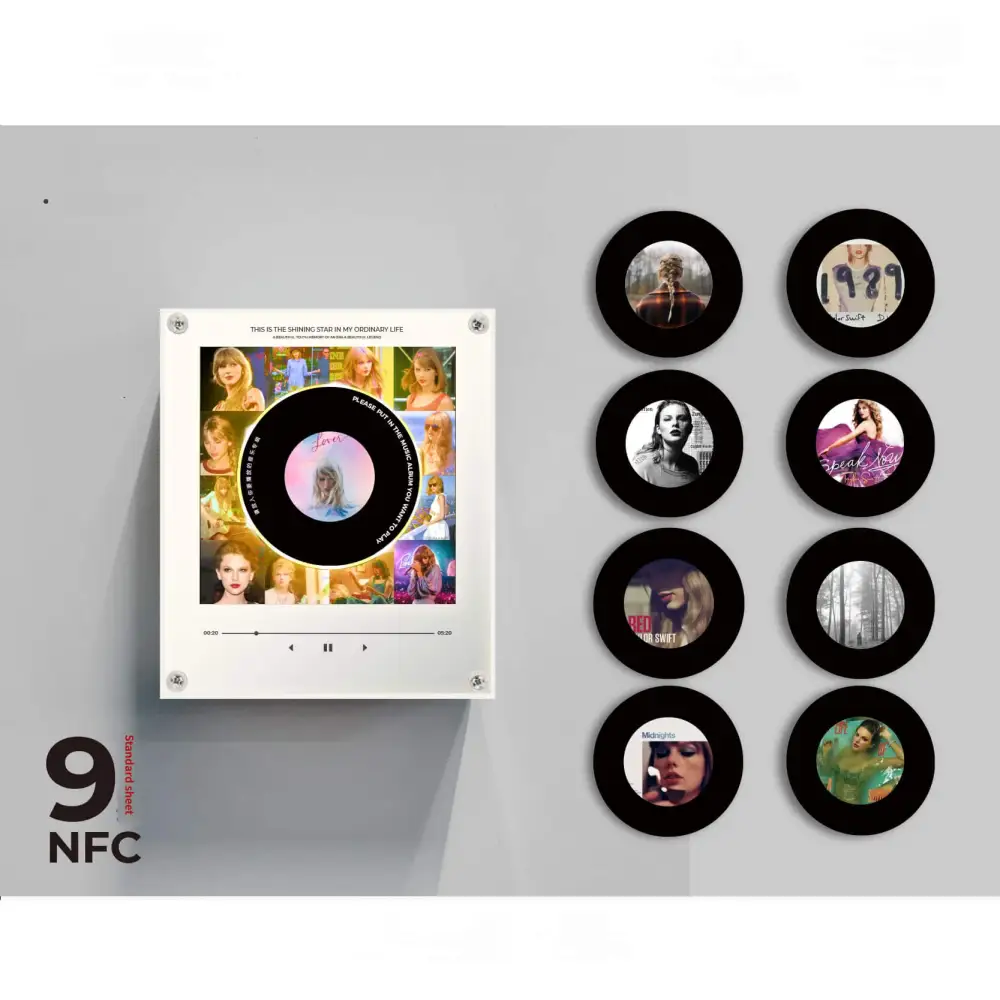 Personalized NFC Music Photo Musical Night Light Fridge Magnet