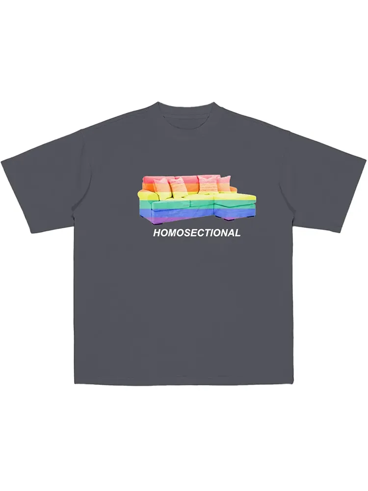 Women'S Homosectional Short Sleeve Round-Neck T-Shirt