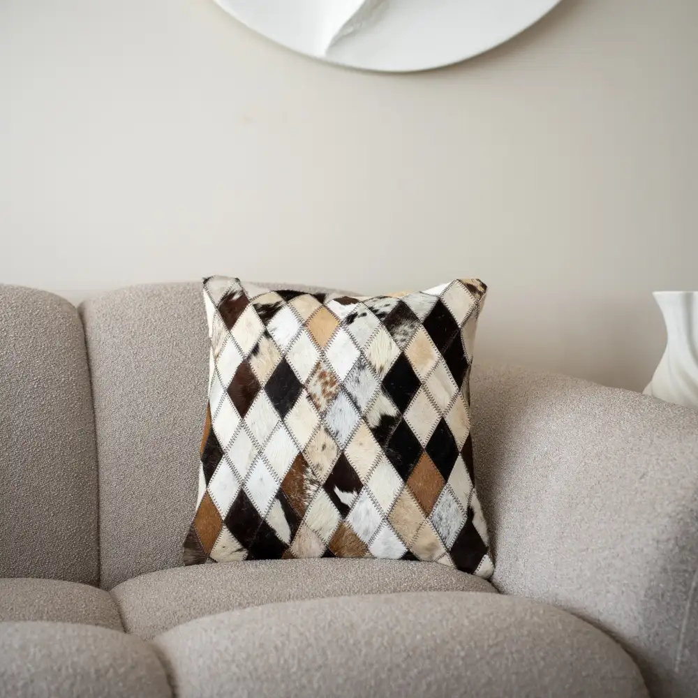 Urban Wildgrain Leather Cushion Cover