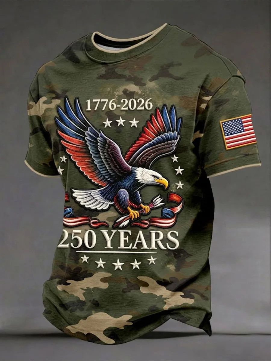 Men's American 250th Anniversary Print Top
