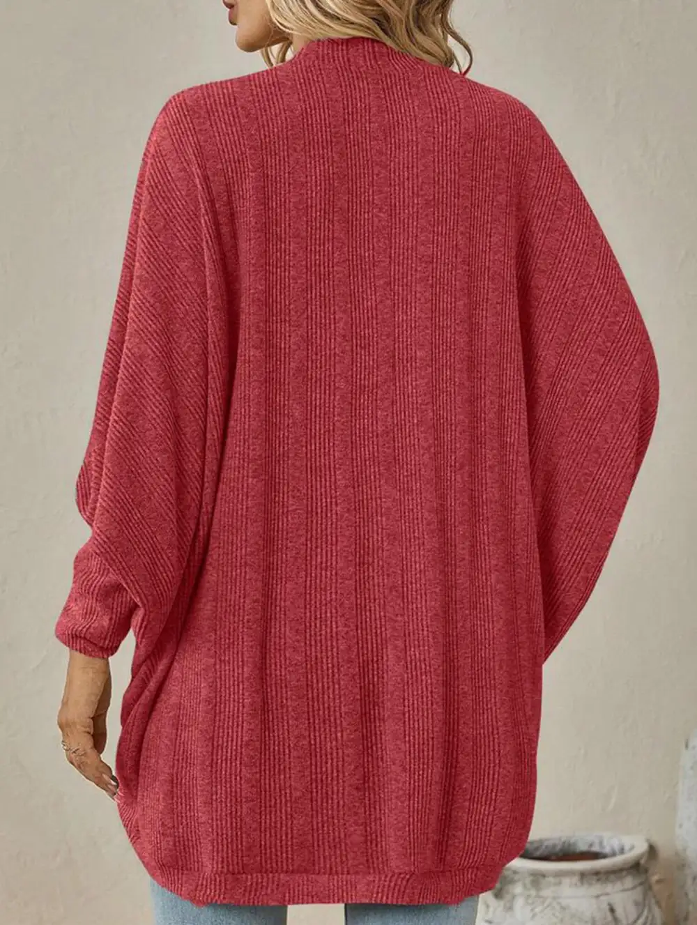 Mid Length Knitted Cardigan
