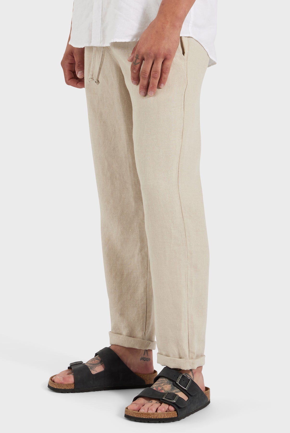 Riviera Linen Pant-black