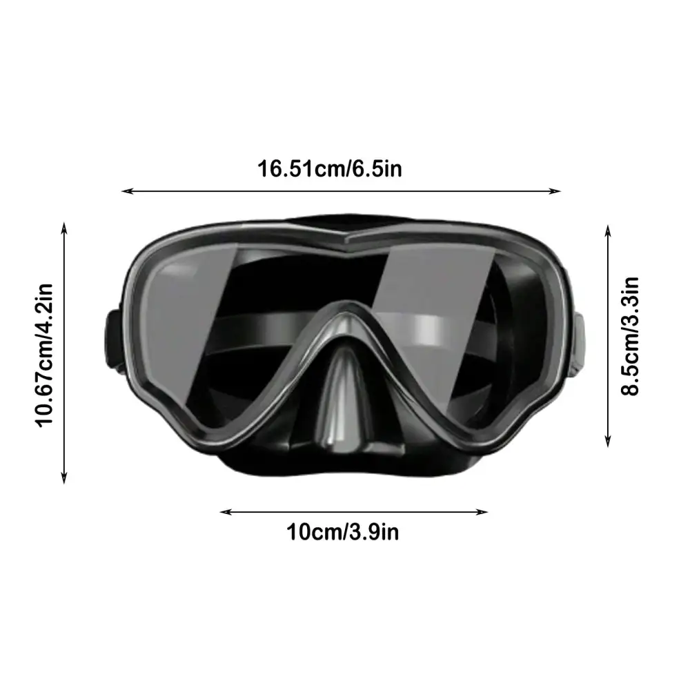 180° Wide-Angle Wide Field Of Vision Swimming Goggles With Nose Plugs