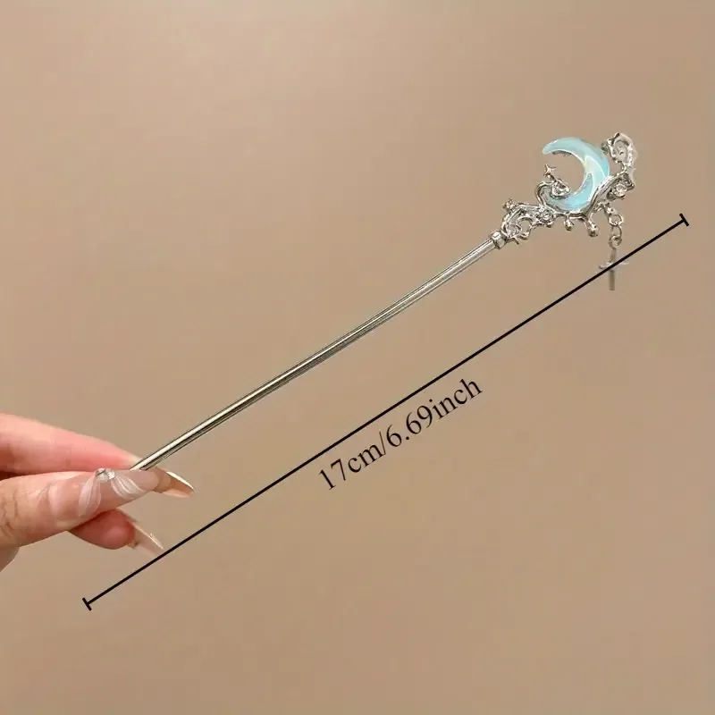 Casual Style 3pcs Moonstone Star Hairpin Set for Women