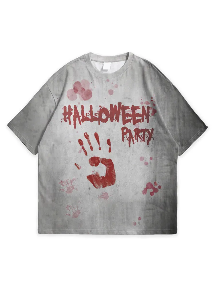 Men'S Halloween Party Casual Round Neck Top Tshirt