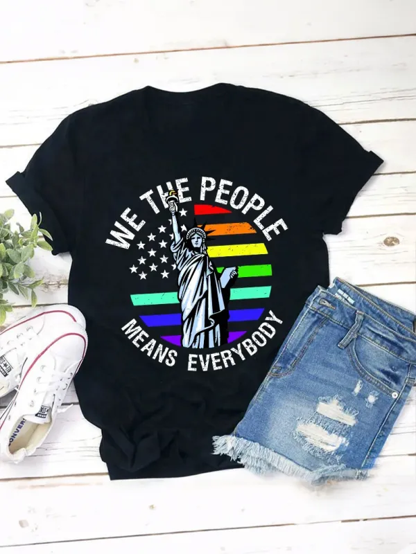We The People Means Everybody Teacher T-Shirt