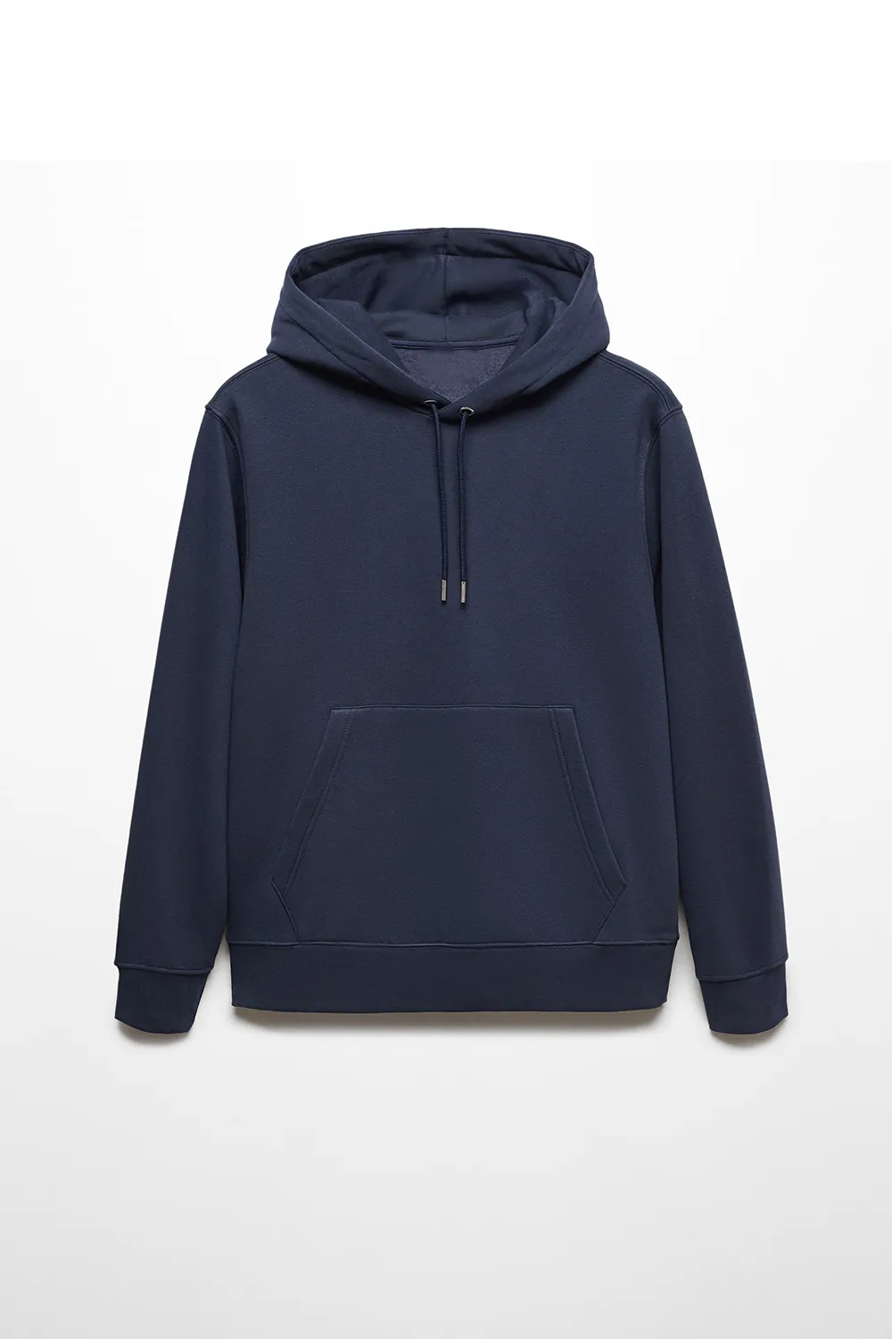 Solid Color Front Pocket Casual Hoodies