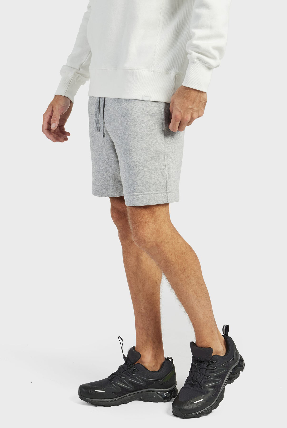 Academy Sweat Short-Oxford heather