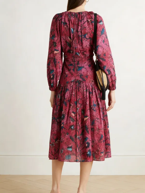 Front Cutout Long Sleeve Dress