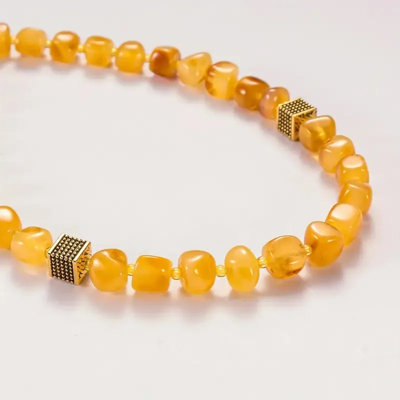 Elegant Natural Amber Gemstone Jewelry