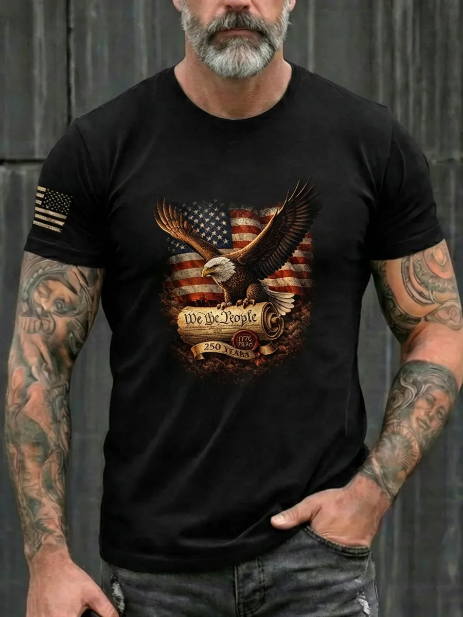 1776–2026 USA 250Th Anniversary Eagle Shirt We The People Patriotic Freedom Tee