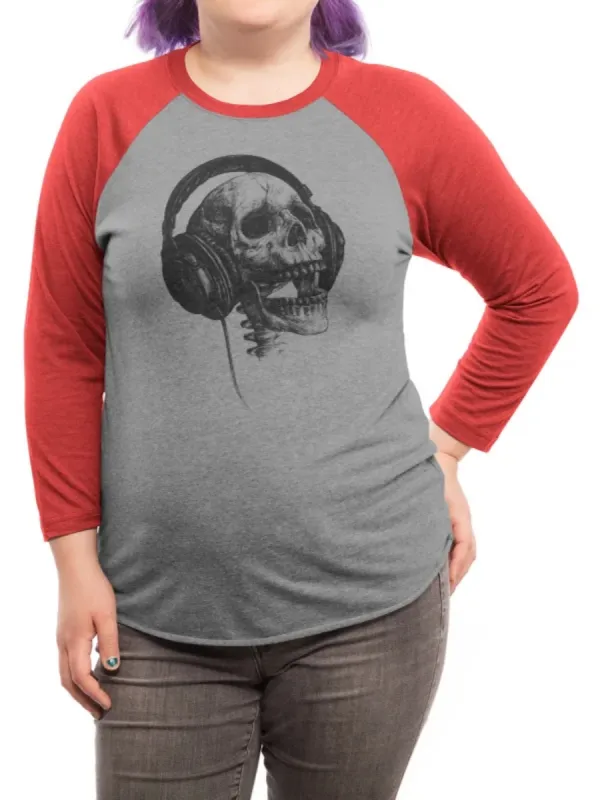 Skull Headphones Print T-Shirt