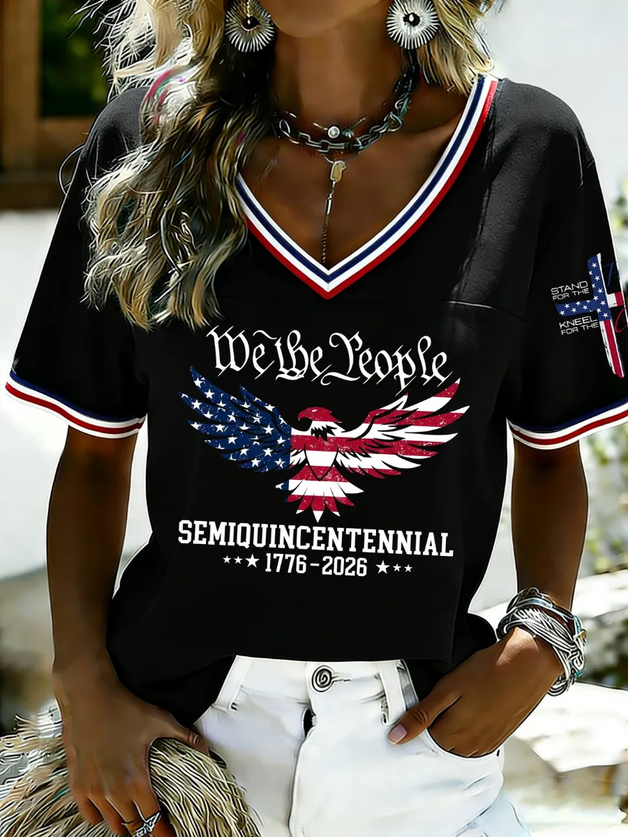 Women's American 250th Anniversary Printed T-Shirt