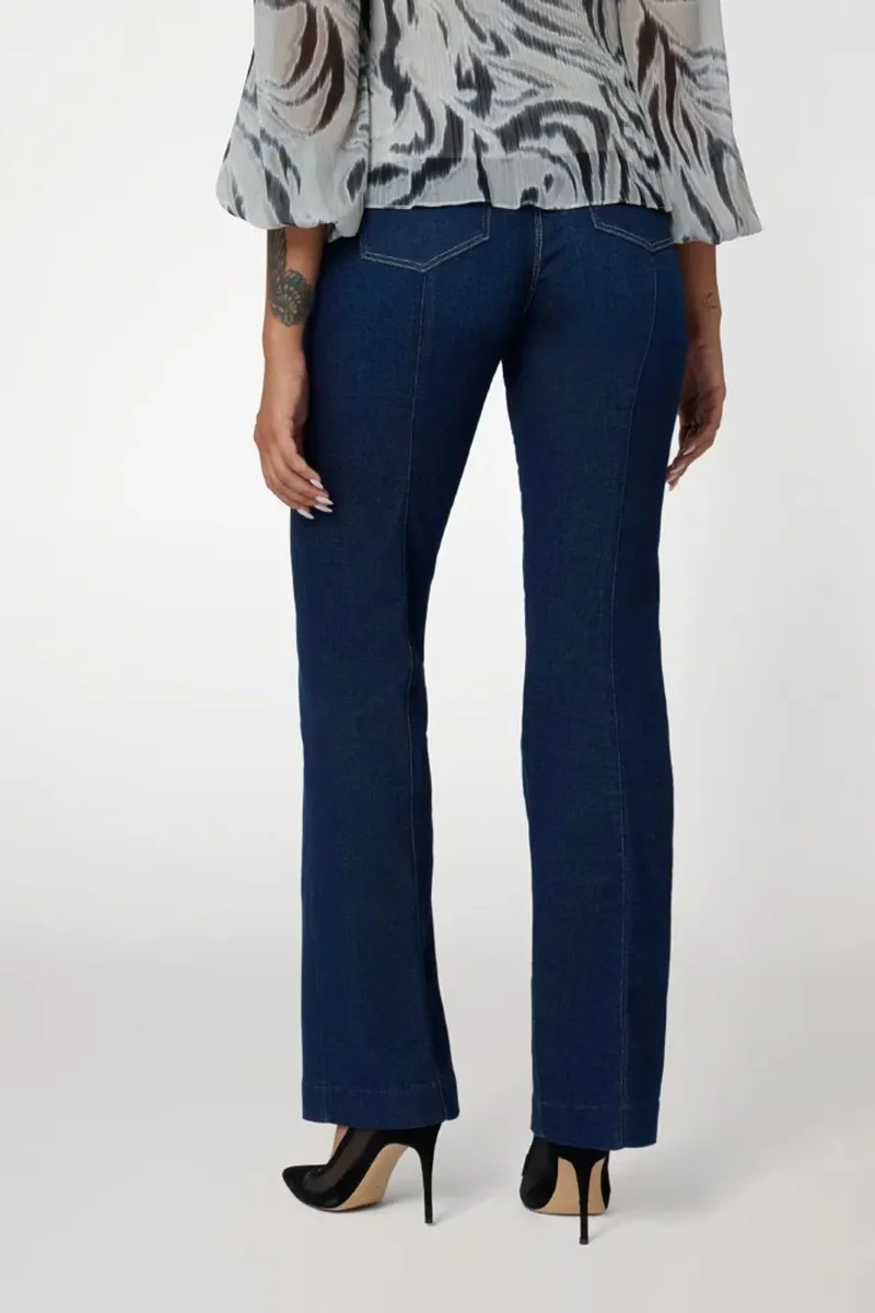 High Waist Flared Leg Jeans