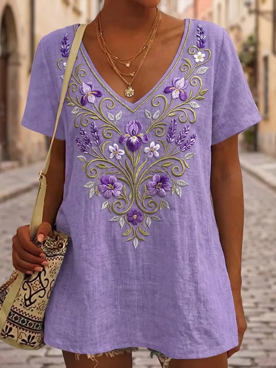 Women's Alzheimer's Disease Awareness Casual T-Shirt