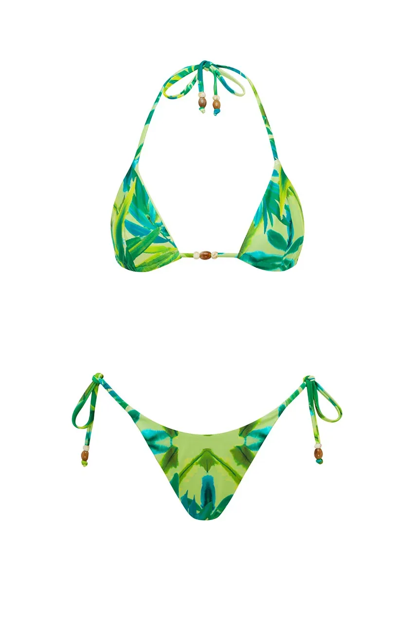 Halter Neck Swimsuit With Ties On Both Sides