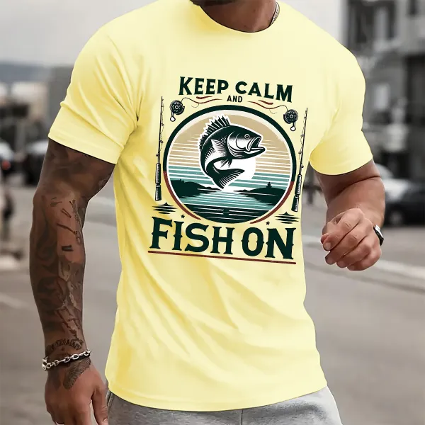 Vintage Style Fishing Graphic T-Shirt