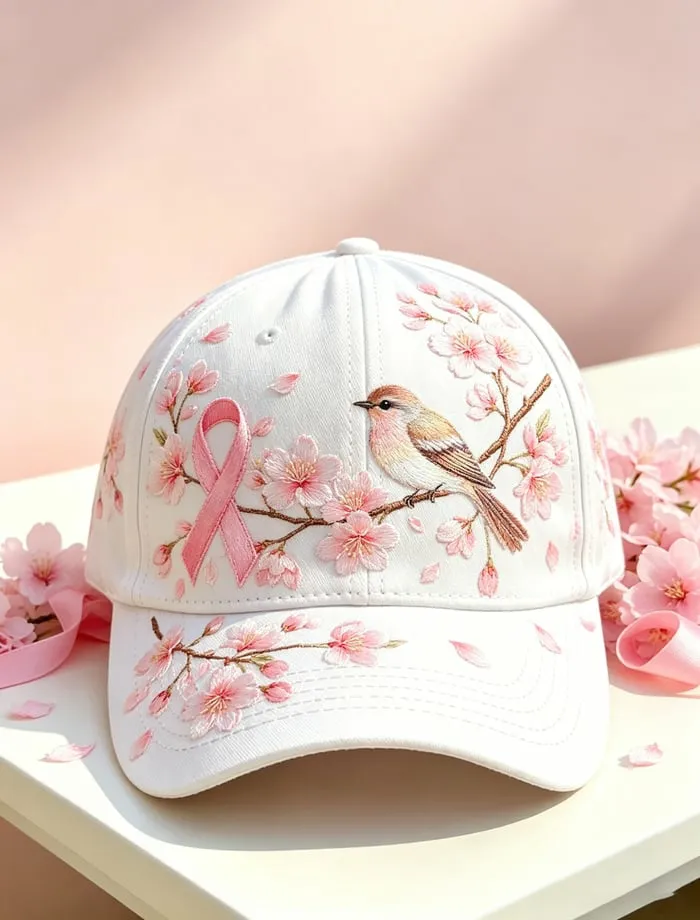 Women'S Casual Breast Cancer Promotion Printed Hat