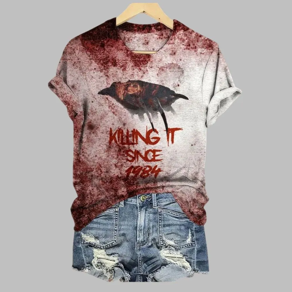 2025 Halloween Women’s Killing It Printed T-shirt