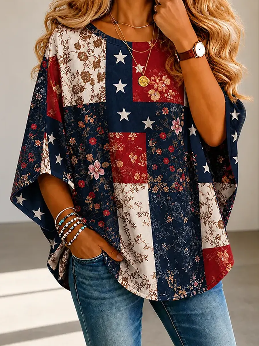Women-Themed Art Print T-Shirt Commemorating the 250th Anniversary of the Founding of the United States
