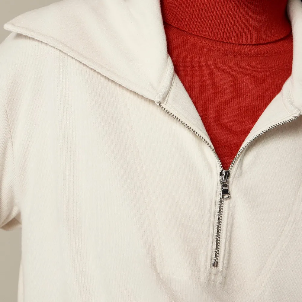 Soft Rib Quarter-Zip Sweatshirts