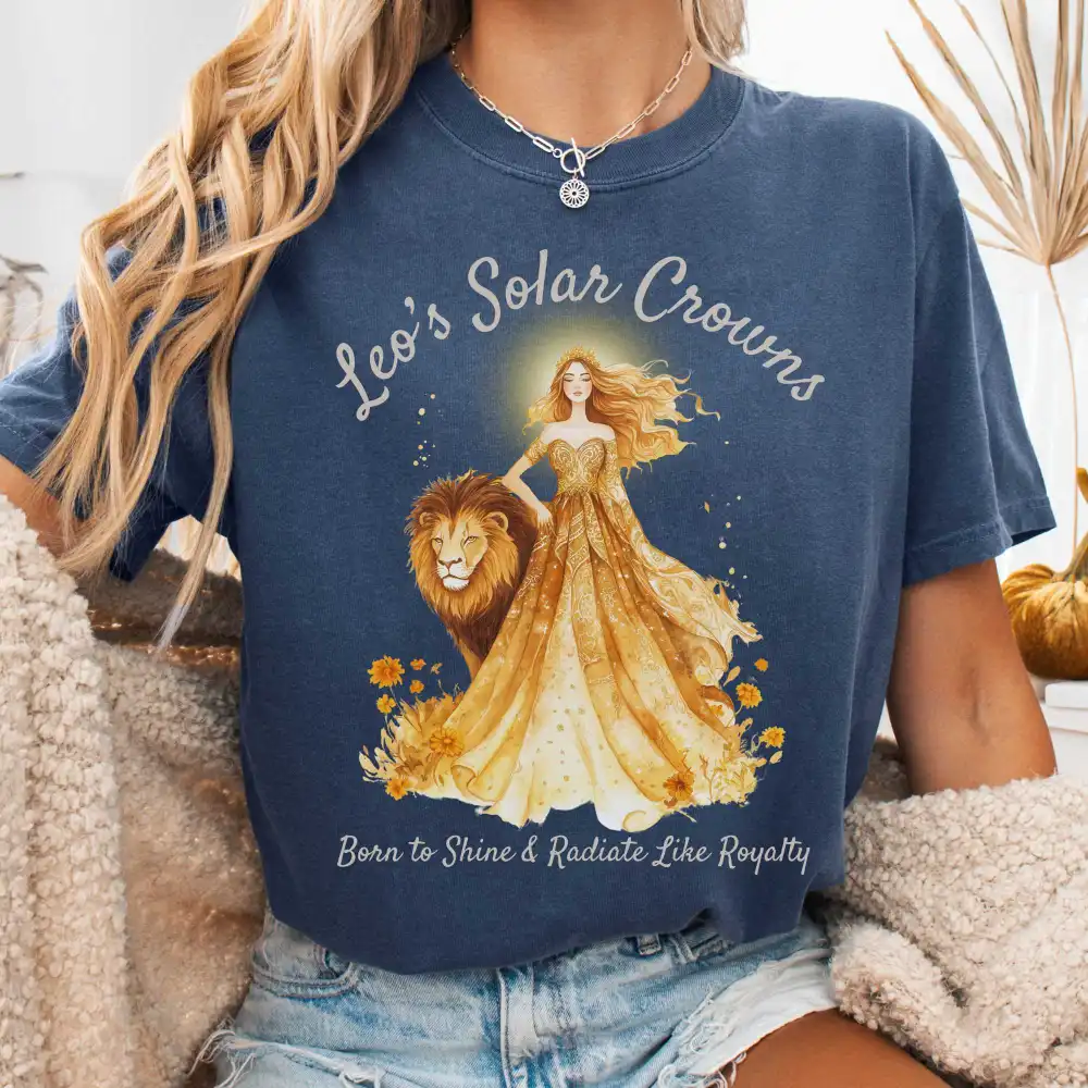Leo's Solar Crowns Zodiac Shirt