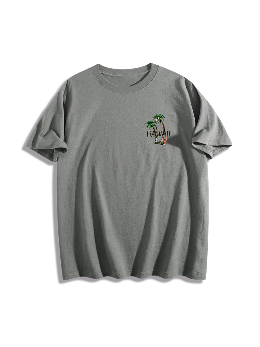 Hawaii Surf Scene Graphic T-Shirt
