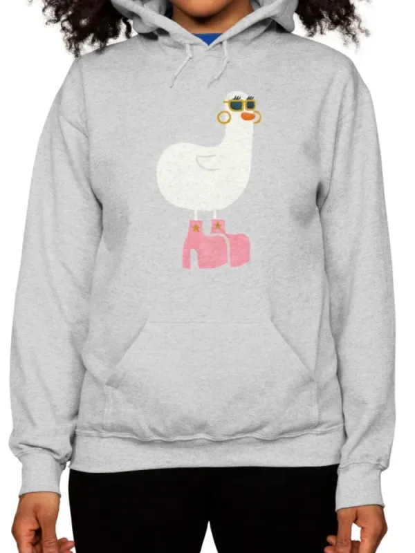 Cute Duck Print Hoodie