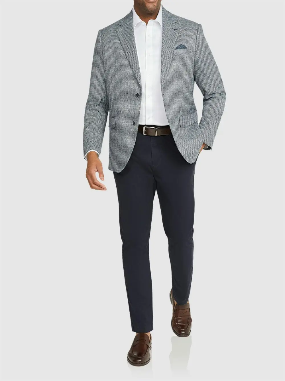 Trendy Checked Slim-Fit Blazers