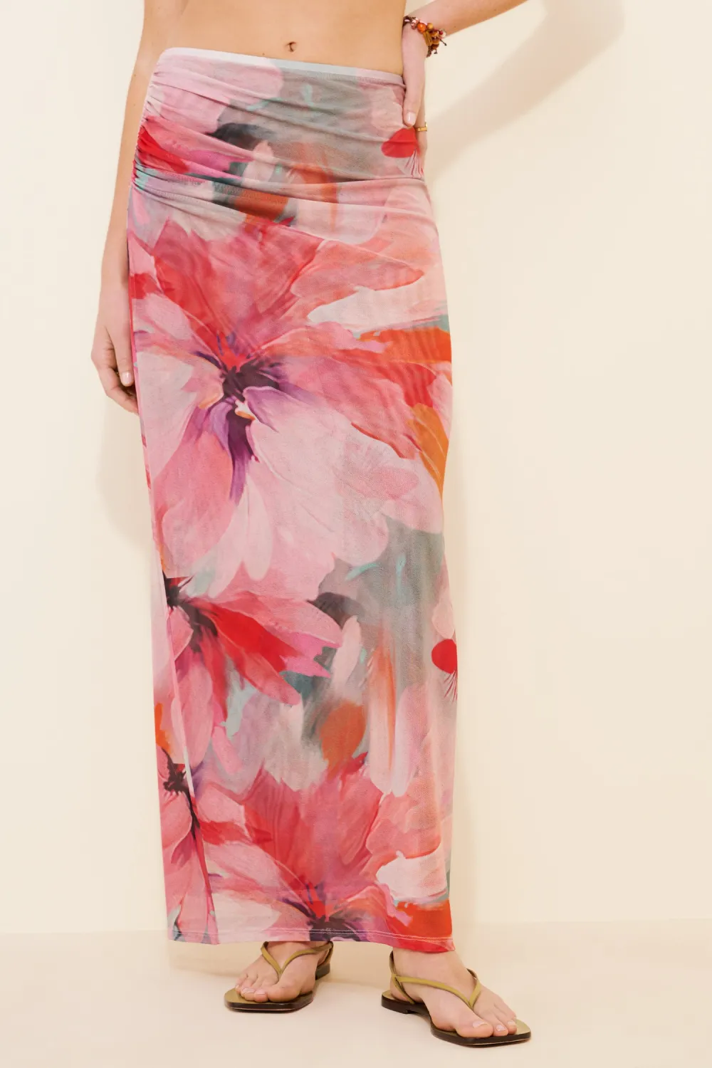 Mesh Maxi Skirt
